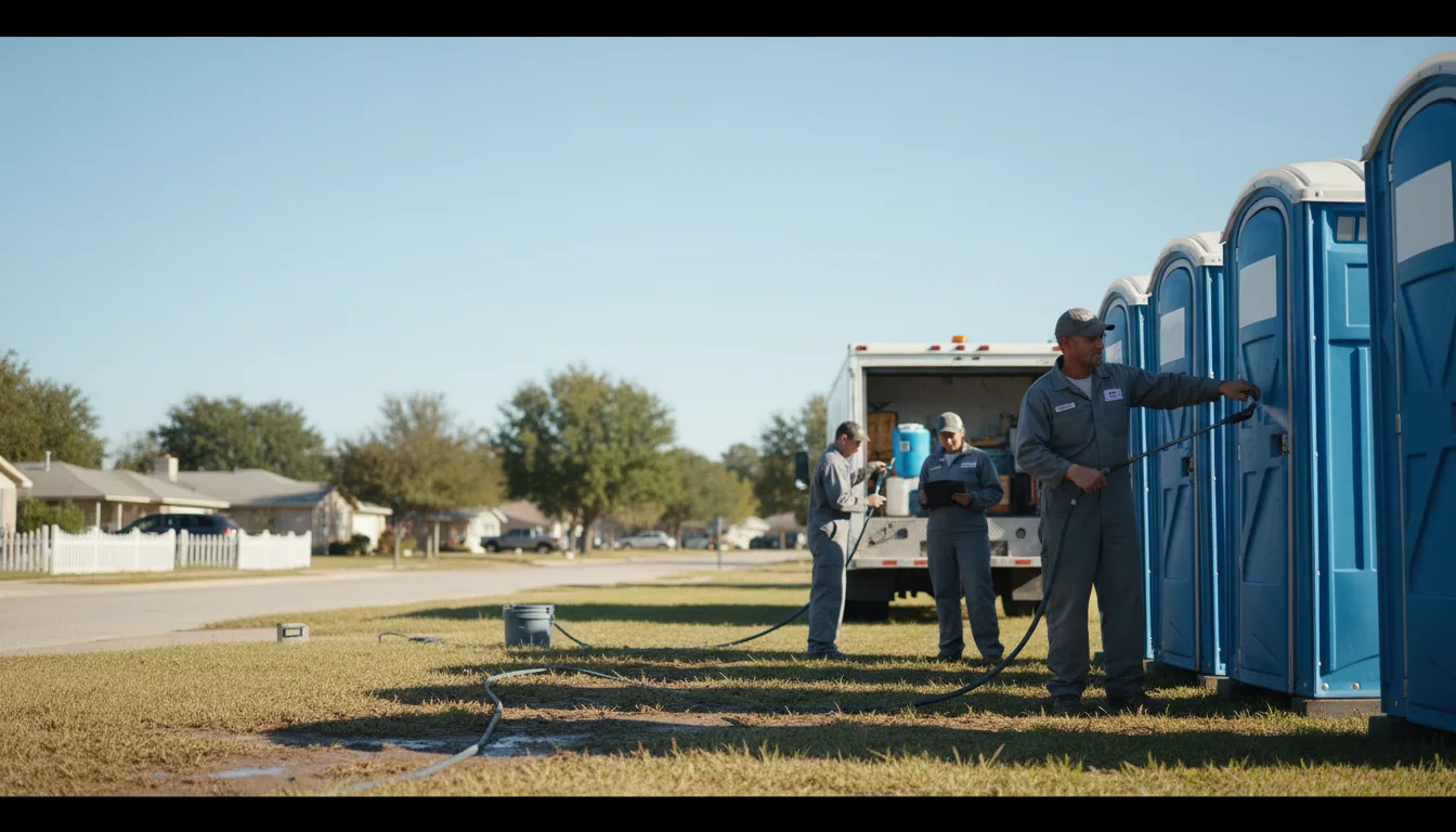 Long-Term Portable Toilet Rental in Tracys Landing, MD near me